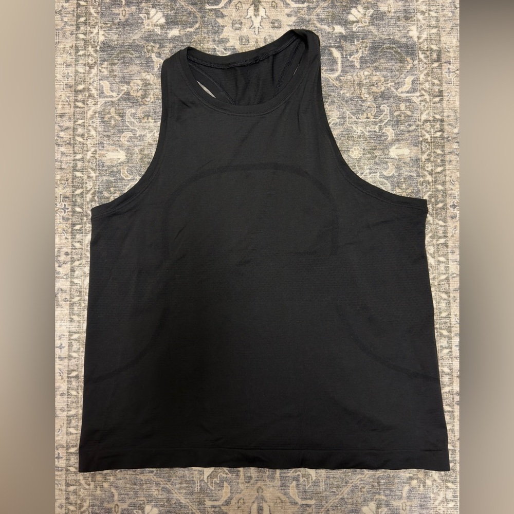Lululemon High-Neck Swiftly Tech Racerback Tank Race Length - Size 10 EUC